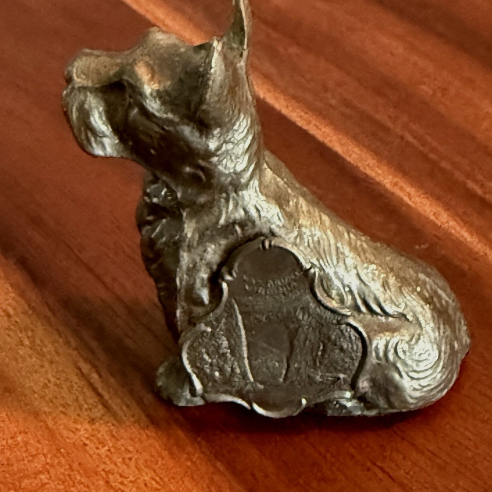 Vintage Cast Metal Scotty Dog - National Bridge VA -American Travel Souvenir 3"‎